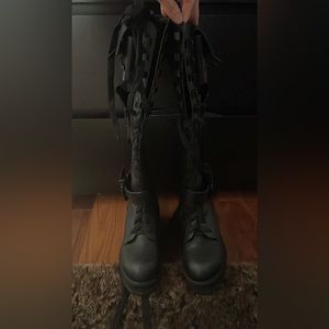 Obsidian Pocket Combat Boots